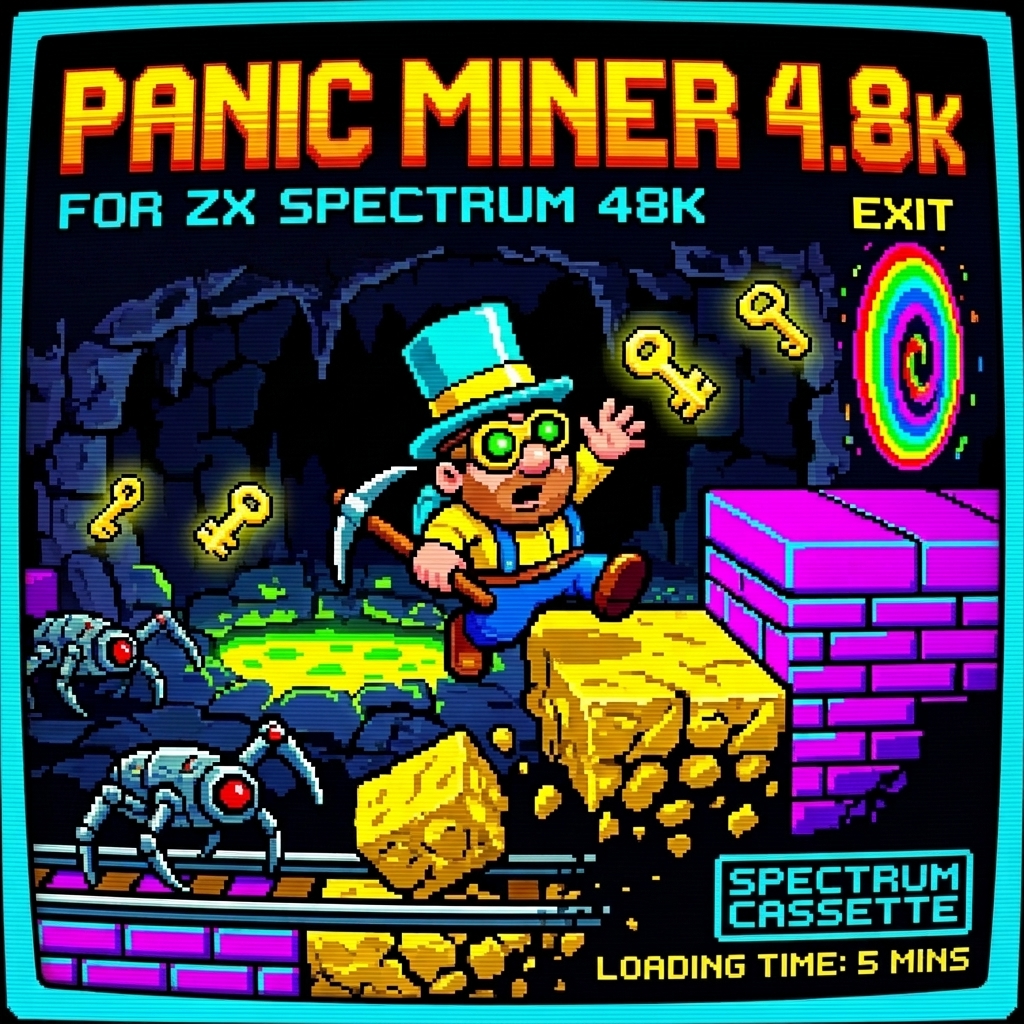 Panic Miner 4.8K: Squeezing 1983 Microcomputer Mayhem into 4.8 Kilobytes