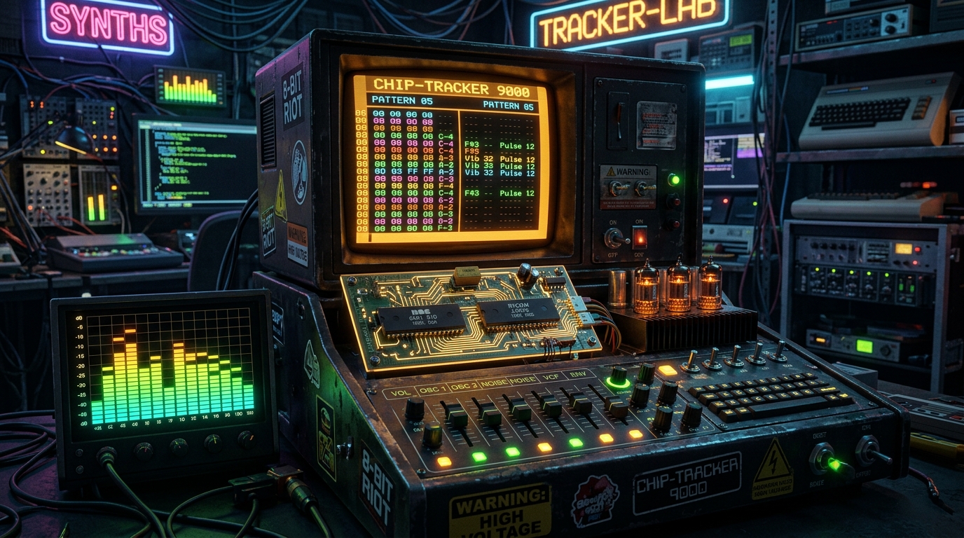 CHIP-TRACKER 9000: Building an Imperfect 4-Era Web Chiptune Synthesizer with Real Hardware Quirks